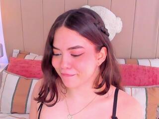 Bella Fontana — Flirt4free recorded stream screenshot (10 Oct 2025)