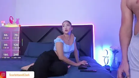ScarlettAndClark — Stripchat recorded stream screenshot (23 Nov 2025)
