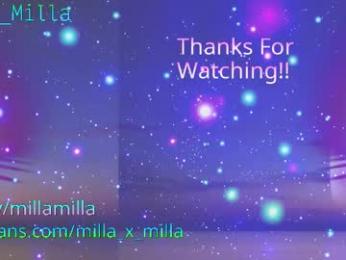 milla_milla — Chaturbate recorded stream screenshot (19 Jan 2026)