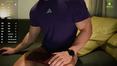 SteeveMuscle — Stripchat recorded stream screenshot (25 Feb 2026)